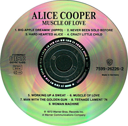 Alice Cooper : Muscle Of Love (CD, Album, RE)