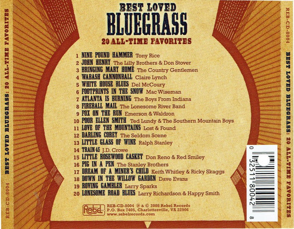 Various : Best Loved Bluegrass - 20 All-Time Favorites (CD, Album, Comp)
