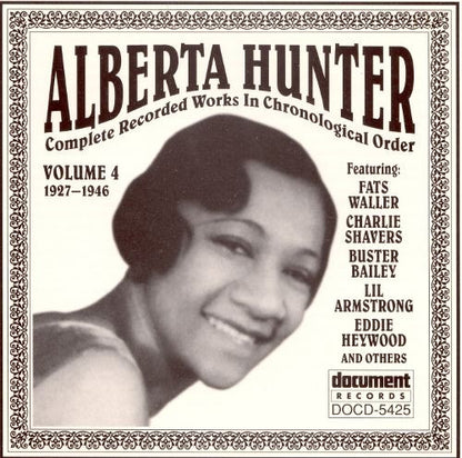 Alberta Hunter : Complete Recorded Works In Chronological Order Volume 4 (1927-1946) (CD, Comp)