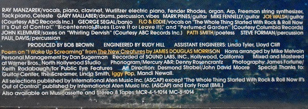 Ray Manzarek : The Whole Thing Started With Rock & Roll Now It's Out Of Control (LP, Album, Ter)