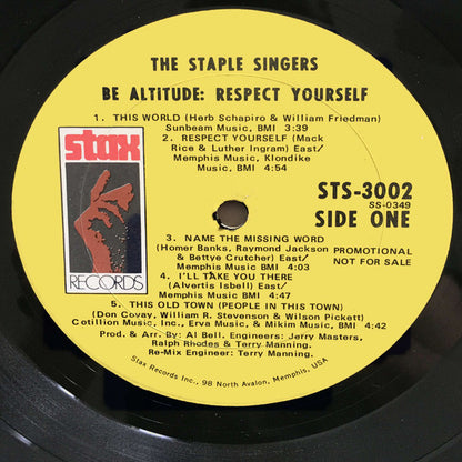 The Staple Singers : Be Altitude: Respect Yourself (LP, Album, Promo, Gat)