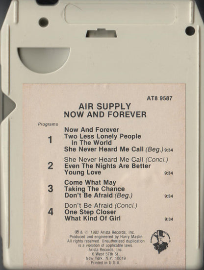 Air Supply : Now And Forever (8-Trk, Album, Club)