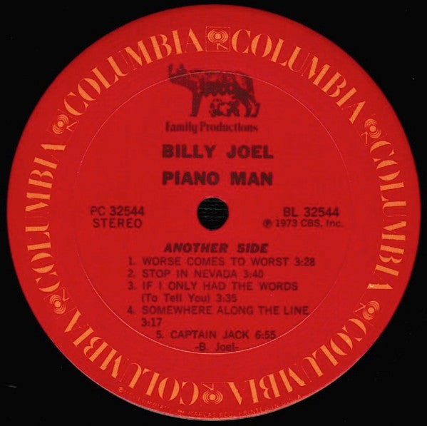 Billy Joel : Piano Man (LP, Album, RE, Pit)