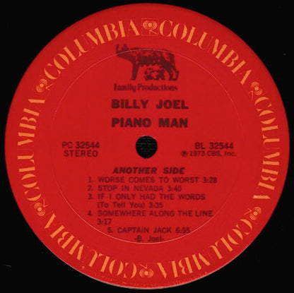 Billy Joel : Piano Man (LP, Album, RE, Pit)