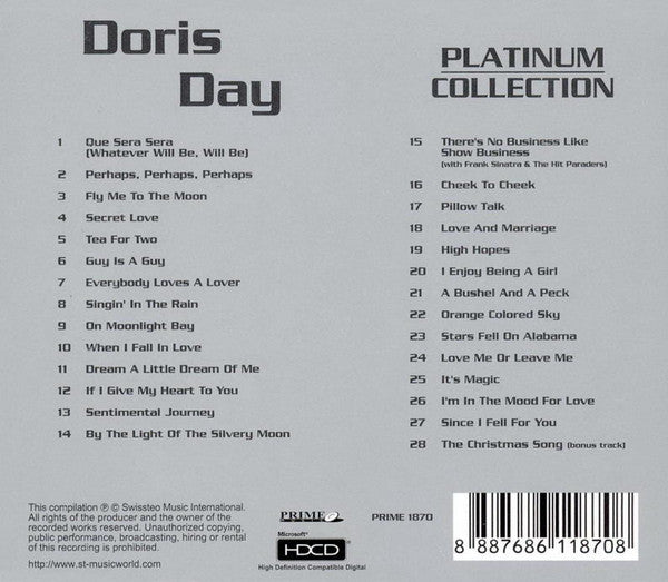 Doris Day : Platinum Collection (HDCD, Comp)
