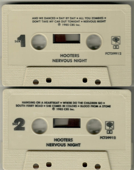 The Hooters : Nervous Night (Cass, Album, Fab)