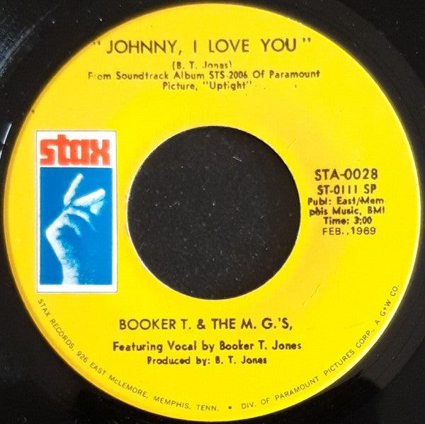 Booker T. & The M.G.'s* : Time Is Tight (7", Spe)