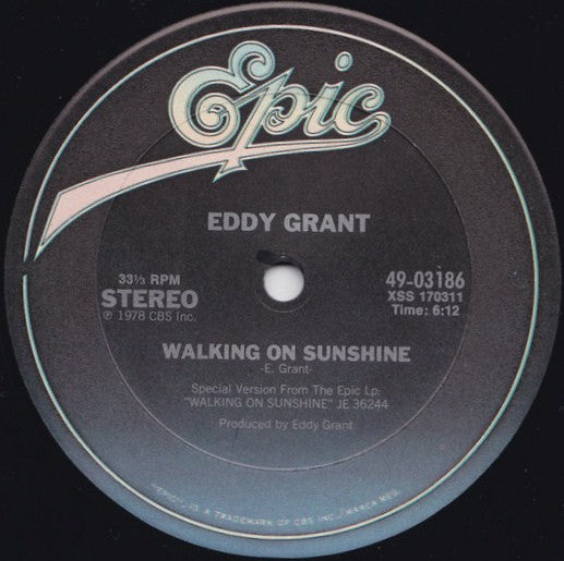 Eddy Grant : Walking On Sunshine (12")