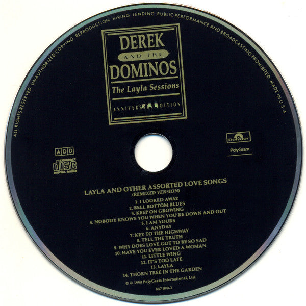 その他 Group Step Bonus CD&DVD Buy Derek And The Dominos* : Layla And Other Assorted Love Songs