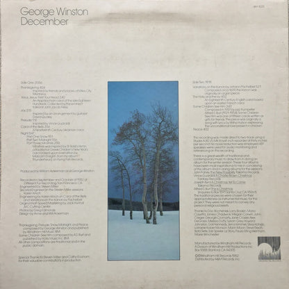 George Winston : December (LP, Album, RE, RM, RP, Tra)