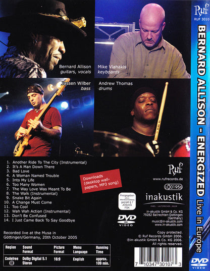 Bernard Allison : Energized (Live In Europe) (DVD-V)