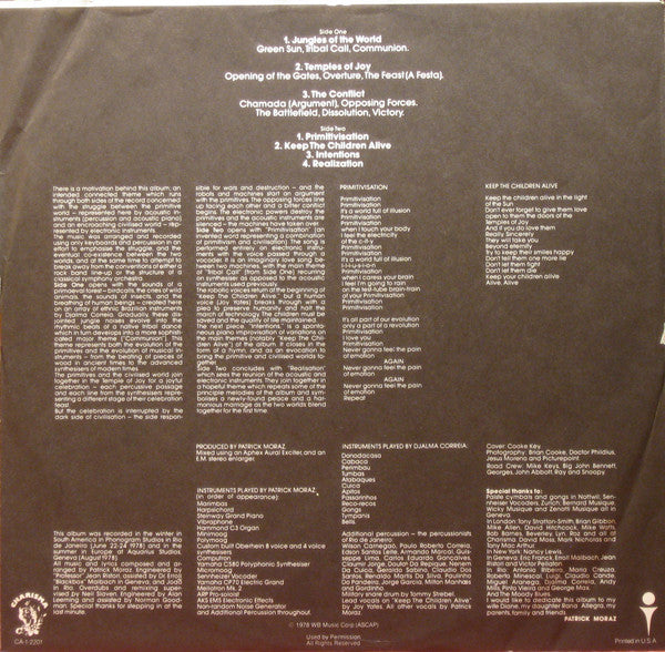 Patrick Moraz : Patrick Moraz (LP, Album)