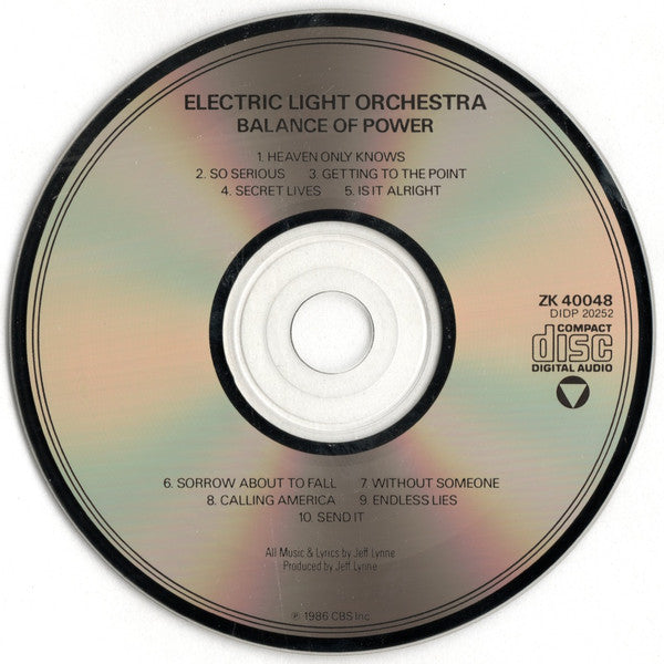 Electric Light Orchestra : Balance Of Power (CD, Album, DAD)