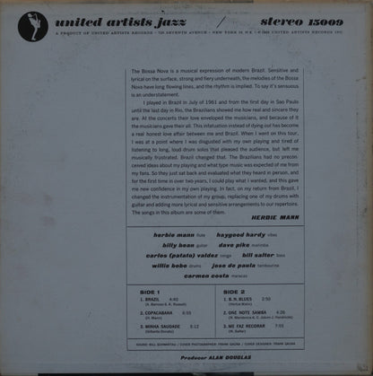 Herbie Mann : Brazil, Bossa Nova & Blues (LP, Album)