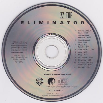 ZZ Top : Eliminator (CD, Album, Club, RE)