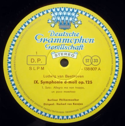Beethoven* - Berliner Philharmoniker, Herbert von Karajan : IX. Symphonie / Symphonie Nr. 8 (2xLP, RE + Box)