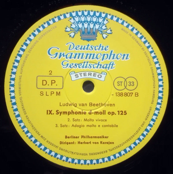 Beethoven* - Berliner Philharmoniker, Herbert von Karajan : IX. Symphonie / Symphonie Nr. 8 (2xLP, RE + Box)