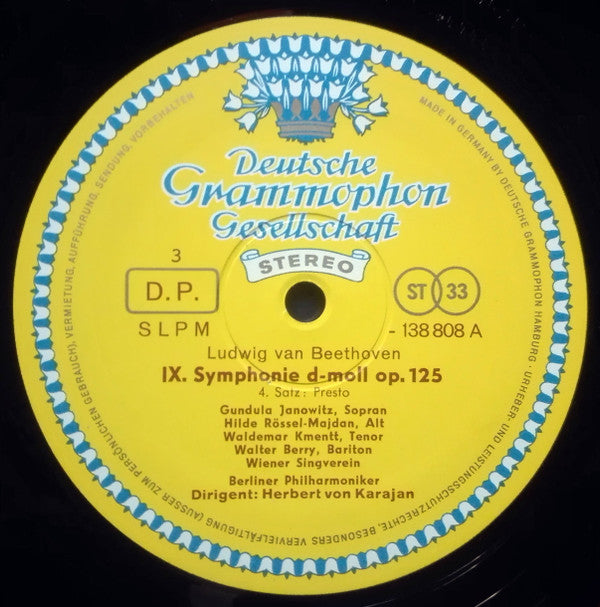 Beethoven* - Berliner Philharmoniker, Herbert von Karajan : IX. Symphonie / Symphonie Nr. 8 (2xLP, RE + Box)