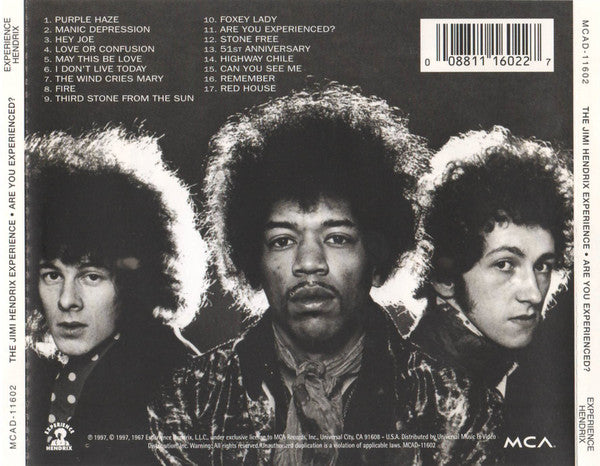 The Jimi Hendrix Experience : Are You Experienced? (CD, Album, RE, RM, Tec)