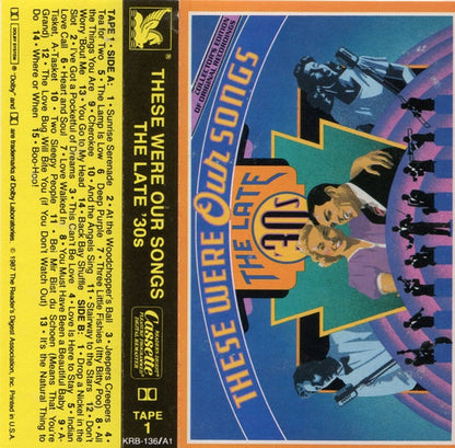 Various : These Were Our Songs - The Late '30s (3xCass, Comp)