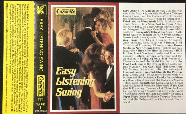 Various : Easy Listening Swing (3xCass, Comp, Dol)