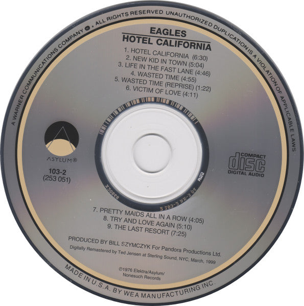 Eagles : Hotel California (CD, Album, RE, RM)