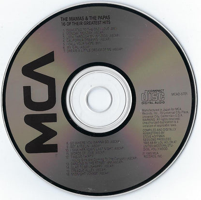 The Mamas & The Papas : 16 Of Their Greatest Hits (CD, Comp, RE, RM)