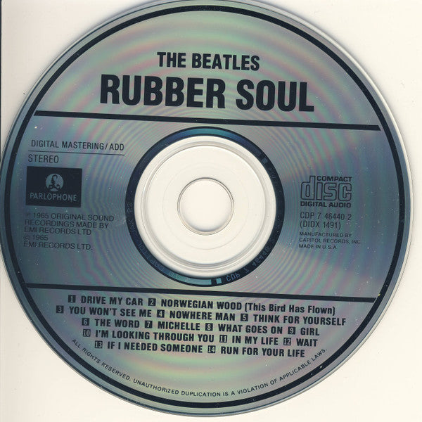 The Beatles : Rubber Soul (CD, Album, RE, Cap)