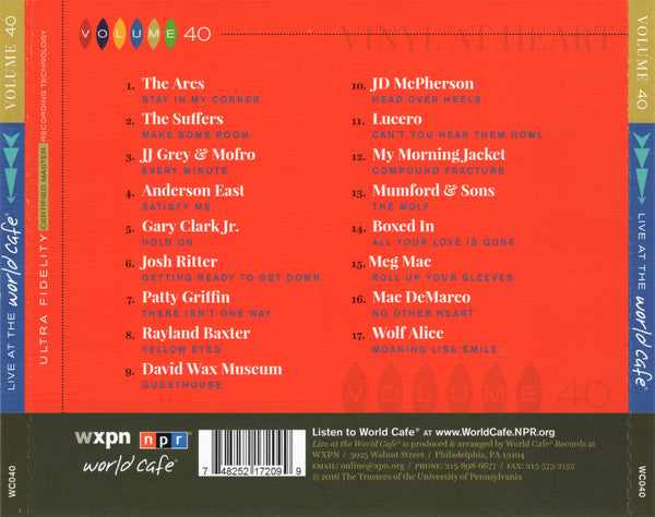 Various : Live At The World Café Volume 40 (CD, Comp)