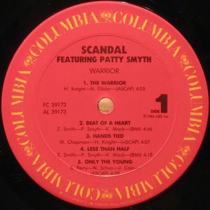 Scandal (4) Featuring Patty Smyth : Warrior (LP, Album, Pit)