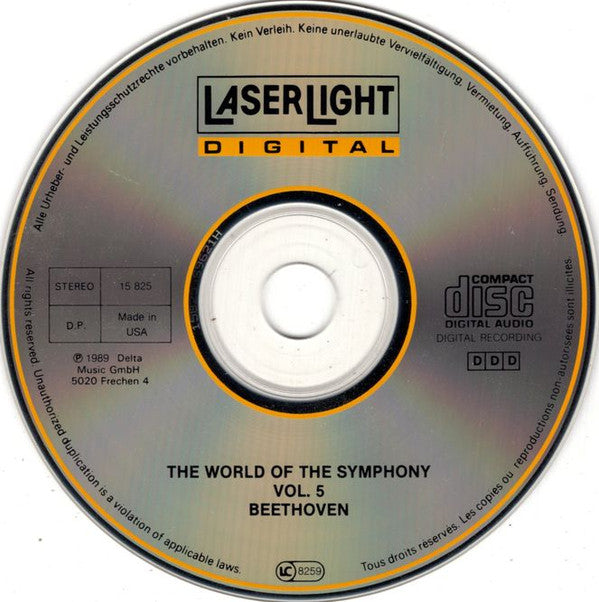 Ludwig van Beethoven, The Berlin Symphony Orchestra, Kurt Sanderling, Dresdner Philharmonie, Herbert Kegel : The World Of The Symphony - Beethoven Symphony No.5 And Symphony No.6 (Pastoral) (CD, Album, Comp)