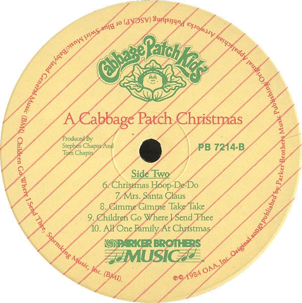 Cabbage Patch Kids : A Cabbage Patch Christmas (LP, Album)