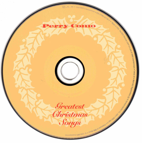 Perry Como : Greatest Christmas Songs (CD, Comp)