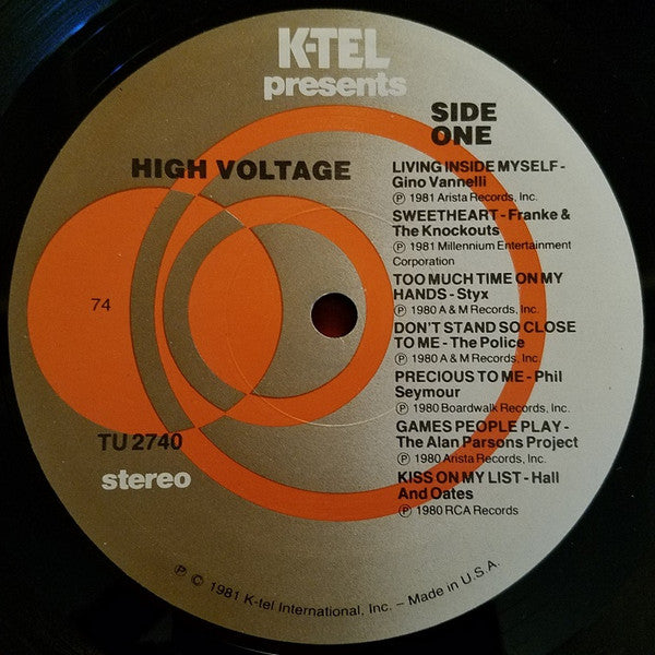 Buy Various : High Voltage (LP, Comp, 74 ) Online for a great