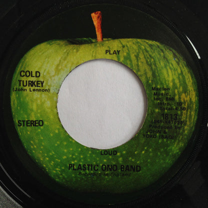 Plastic Ono Band* : Cold Turkey / Don't Worry Kyoko (Mummy's Only Looking For A Hand In The Snow) (7", Single, Scr)