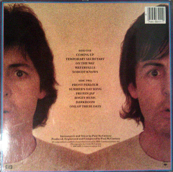 Paul McCartney : McCartney II (LP, Album, Ter)
