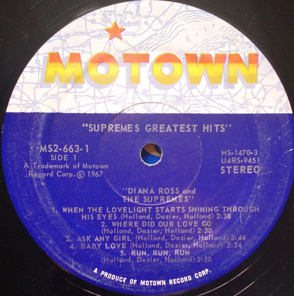 Diana Ross And The Supremes* : Greatest Hits (2xLP, Album, Comp)