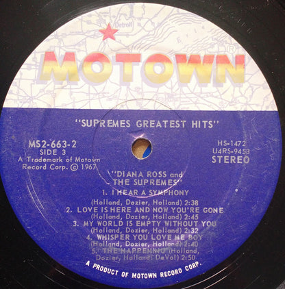Diana Ross And The Supremes* : Greatest Hits (2xLP, Album, Comp)