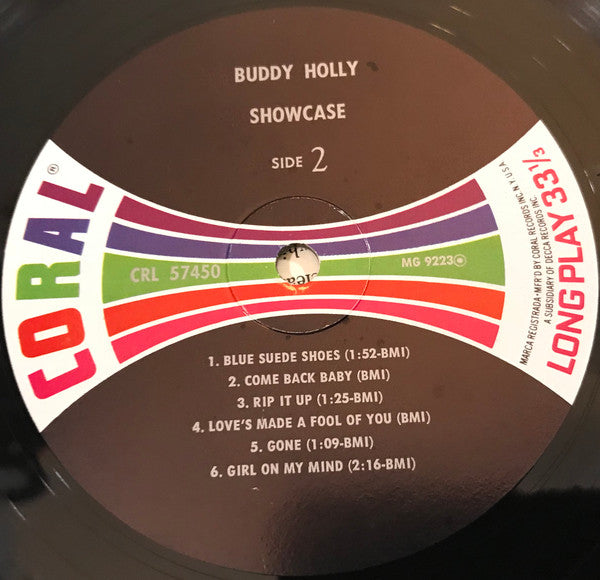 Buddy Holly : Showcase (LP, Album, Mono, Glo)