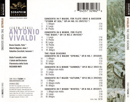 Vivaldi* - La Scala Philharmonic*, Riccardo Muti : The Four Seasons (CD, Album)