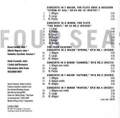 Vivaldi* - La Scala Philharmonic*, Riccardo Muti : The Four Seasons (CD, Album)