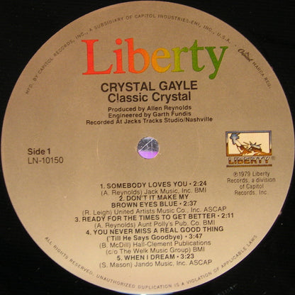 Crystal Gayle : Classic Crystal (LP, Comp, RE)