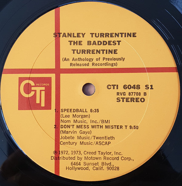 Stanley Turrentine : The Baddest Turrentine (LP, Comp)
