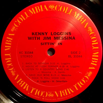 Kenny Loggins With Jim Messina* : Sittin' In (LP, Album, San)