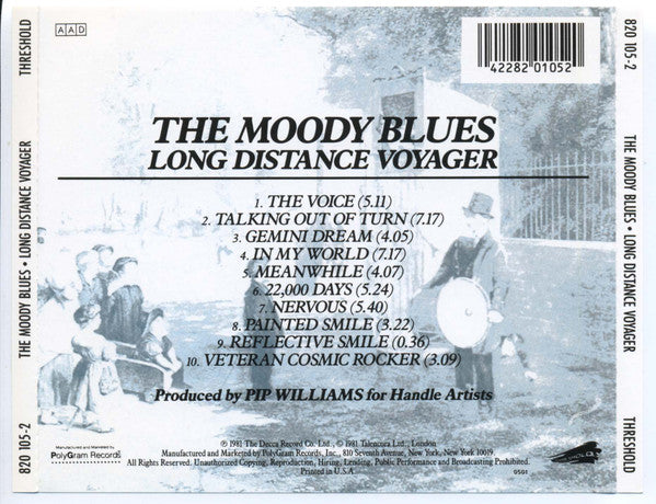 The Moody Blues : Long Distance Voyager (CD, Album, RE)