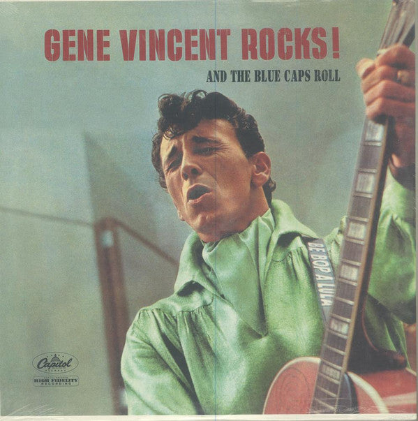 Gene Vincent : Gene Vincent Rocks! And The Blue Caps Roll (LP, Album, Mono, RE, Tea)
