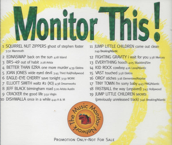 Various : Monitor This! Fall 1998 (CD, Comp, Promo)