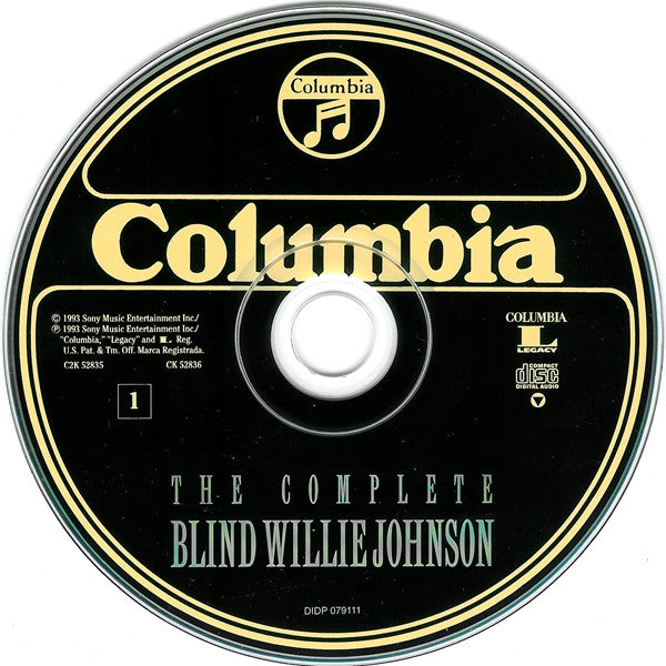 Blind Willie Johnson : The Complete Blind Willie Johnson (2xCD, Comp, Mono, RM, RP)