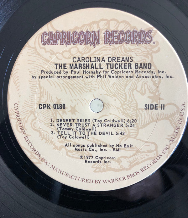 The Marshall Tucker Band : Carolina Dreams (LP, Album, San)