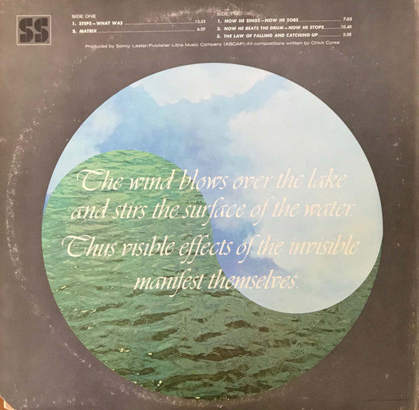 Chick Corea : Now He Sings, Now He Sobs (LP, Album, RE, Gre)